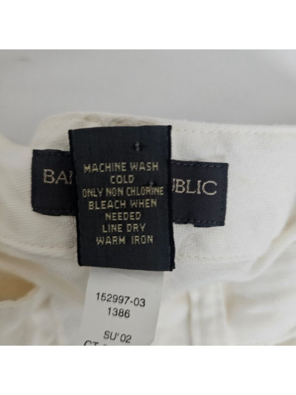 Banana Republic Stretch Cotton-Linen Blend Straight Leg Pants Women's Size 2 - Picture 6 of 11